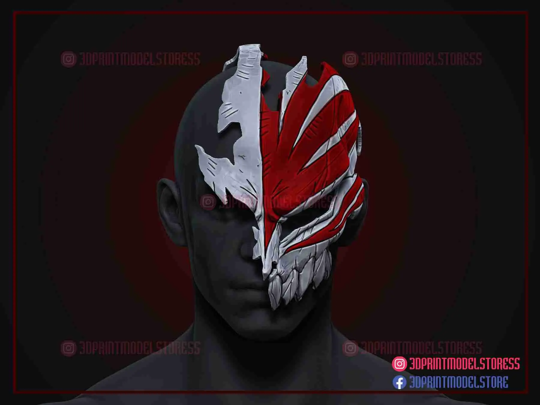 Hollow Mask - Máscara de Cosplay de Bleach Ichigo