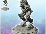 Alien creature with round antennas and no arms (4) - science-0