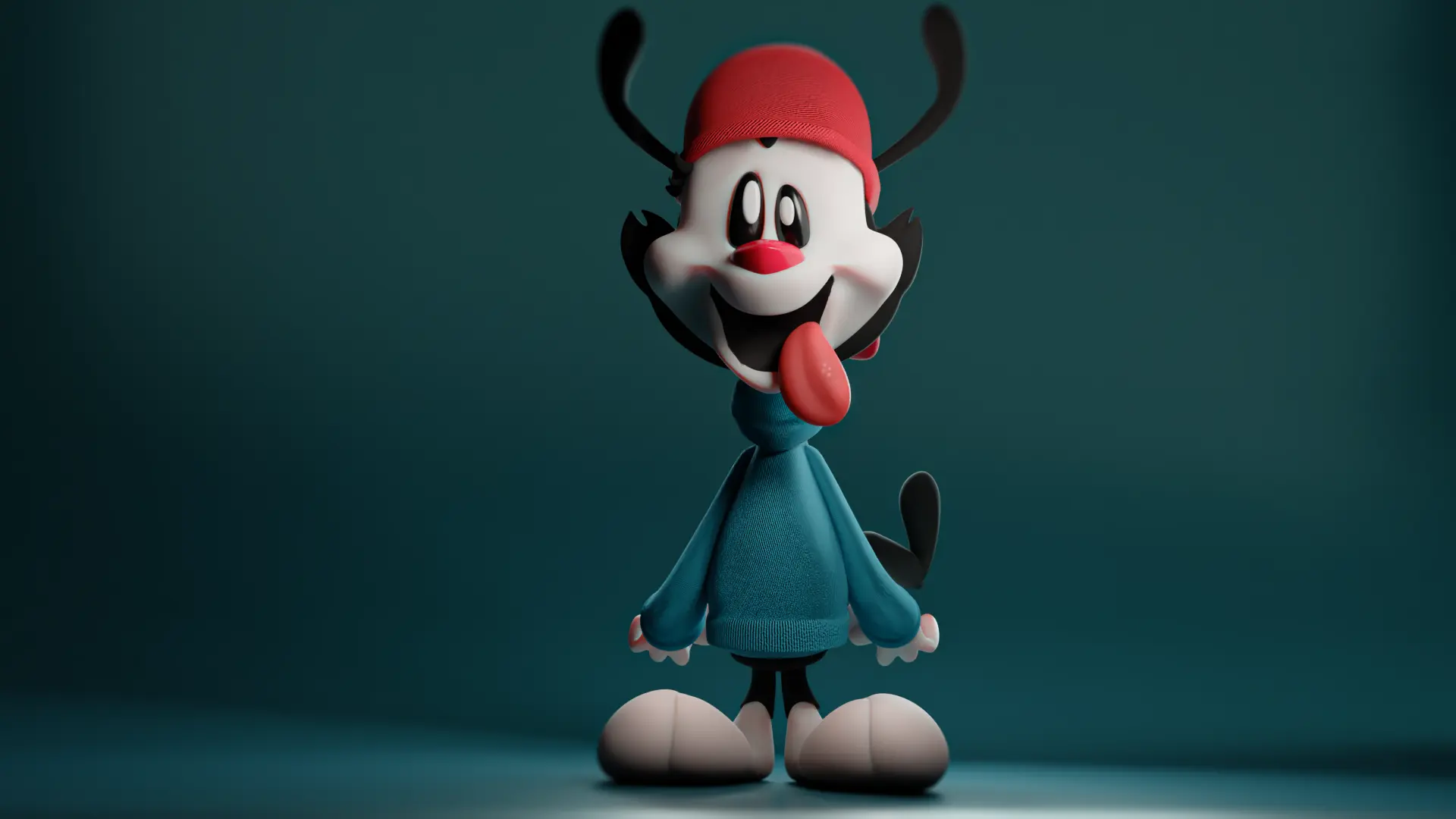 Стилизованный персонаж Вакко из Animaniacs