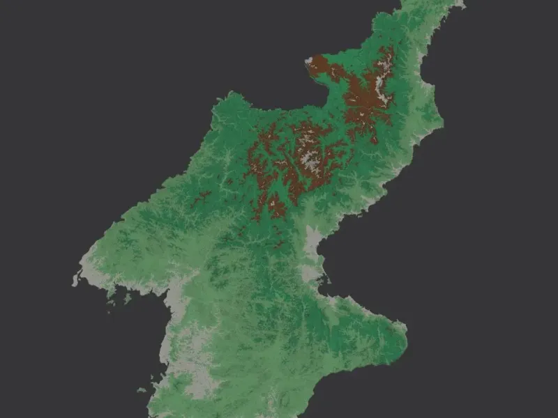 Provinces of North Korea. 3D Map puzzle (14-piece)