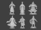 Three Kingdoms character figurines and sculptures Liu Bei-1