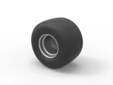 Rear wheel of Vintage Funny Car Scale 1:25-7