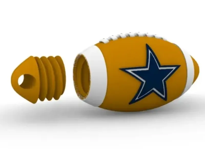 Dallas football key chain 