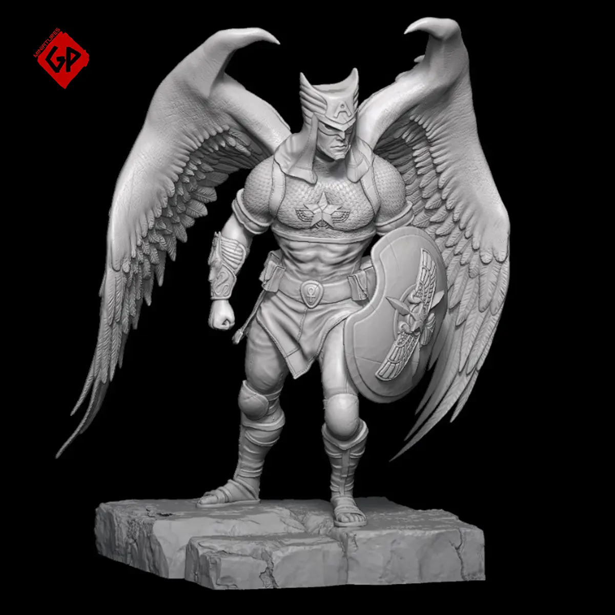 Captain America Egyptian God Themed - Ready for printing