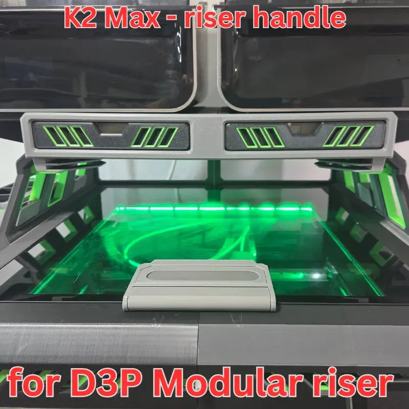 K2 Lid Riser 3D Printer Files | 3MF File | K2 Plus Lid handle for K2 Plus D3P riser ...