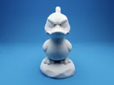 Grumpy Duck on a Rock-1