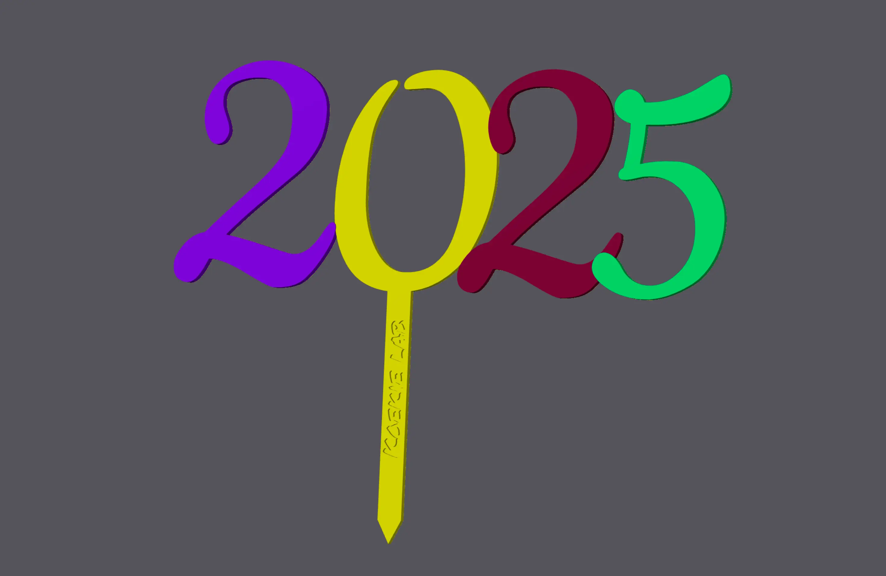 New Year 2025 - Caketopper