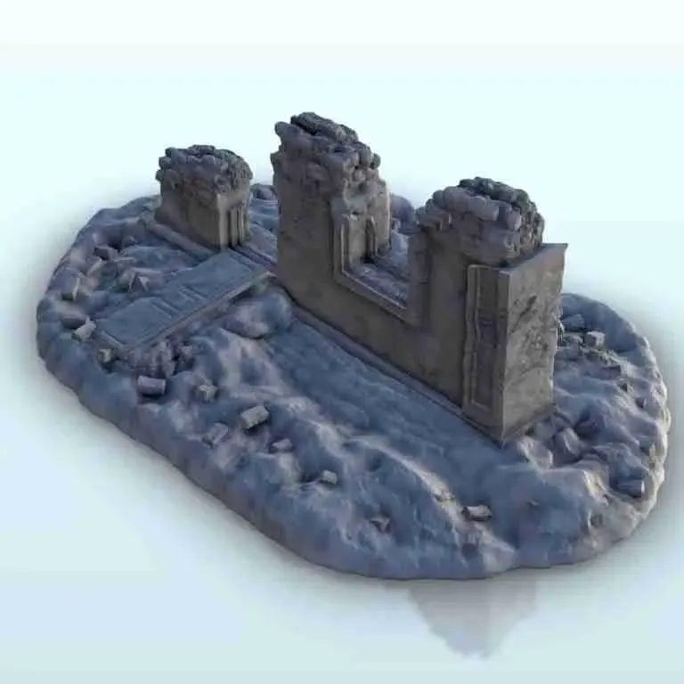 Ruins of building 2 - miniatures scenery modern games