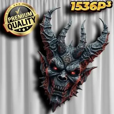 Monster Devil Skull Wallart ❤️