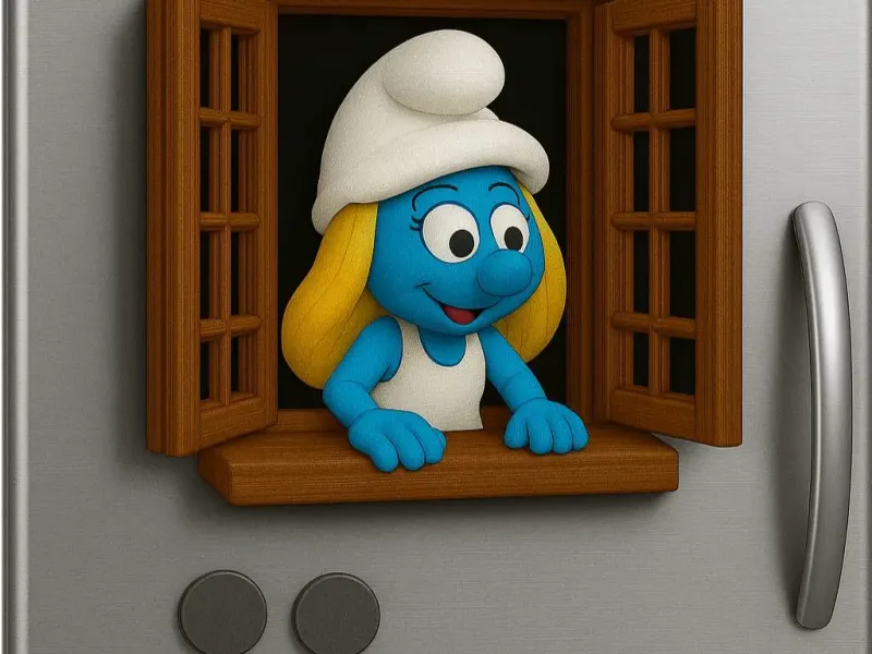 SMURFETTE WİNDOW MAGNET