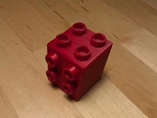 Lego Duplo two way brick 90 Degree