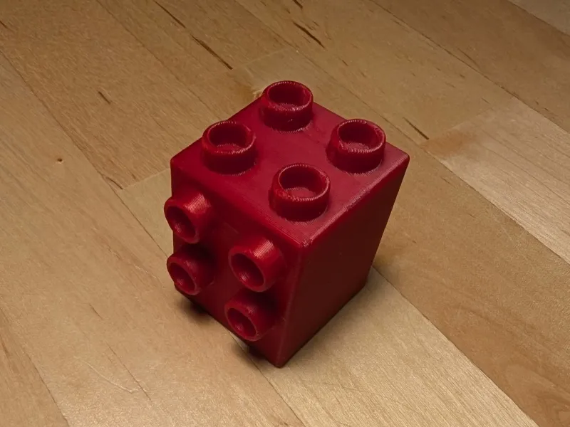 Ladrillo bidireccional Lego Duplo de 90 grados
