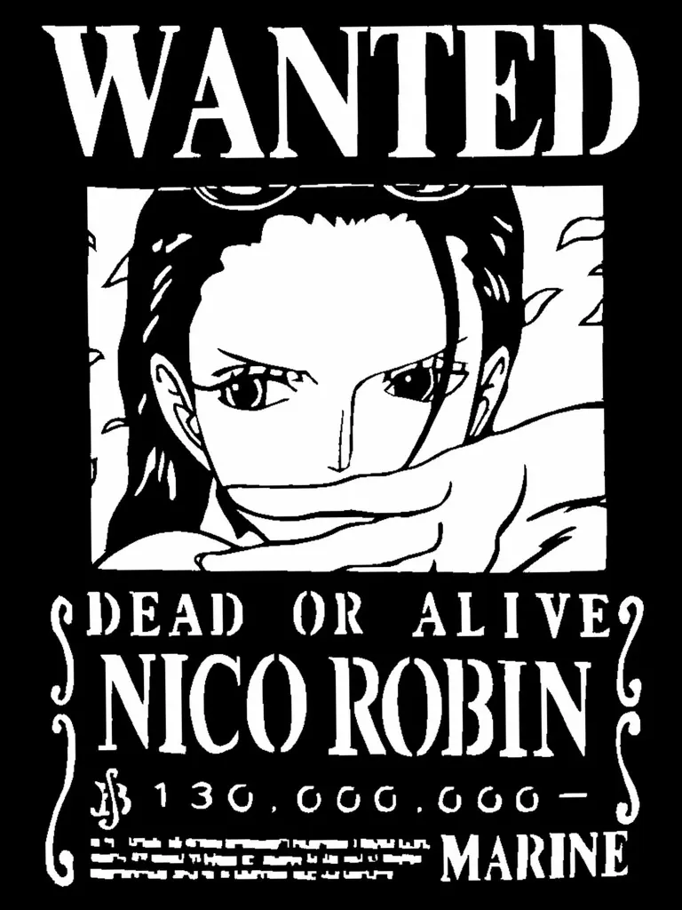 Cartel de "Se busca" Nico Robin