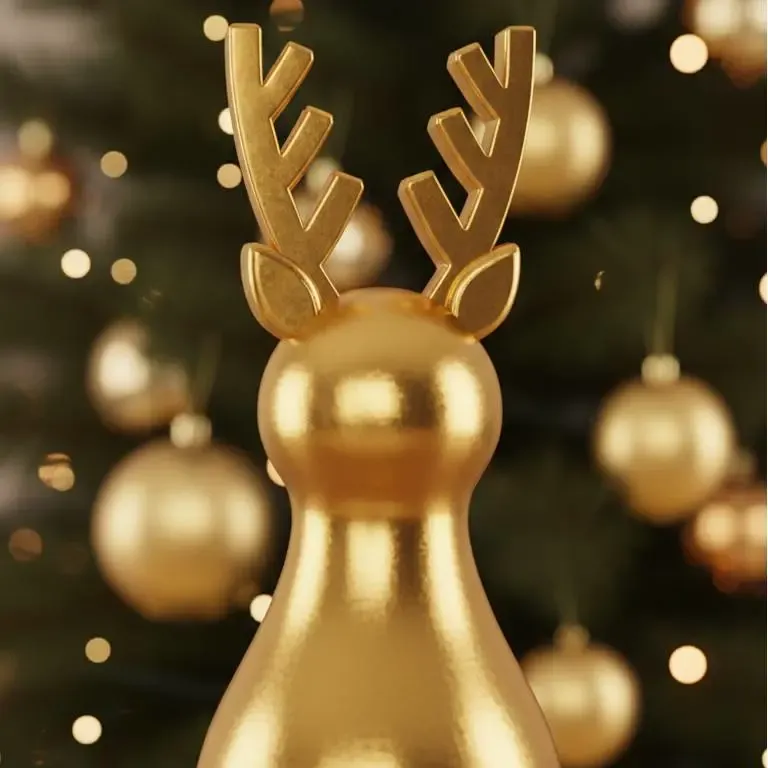 Christmas deer ornament