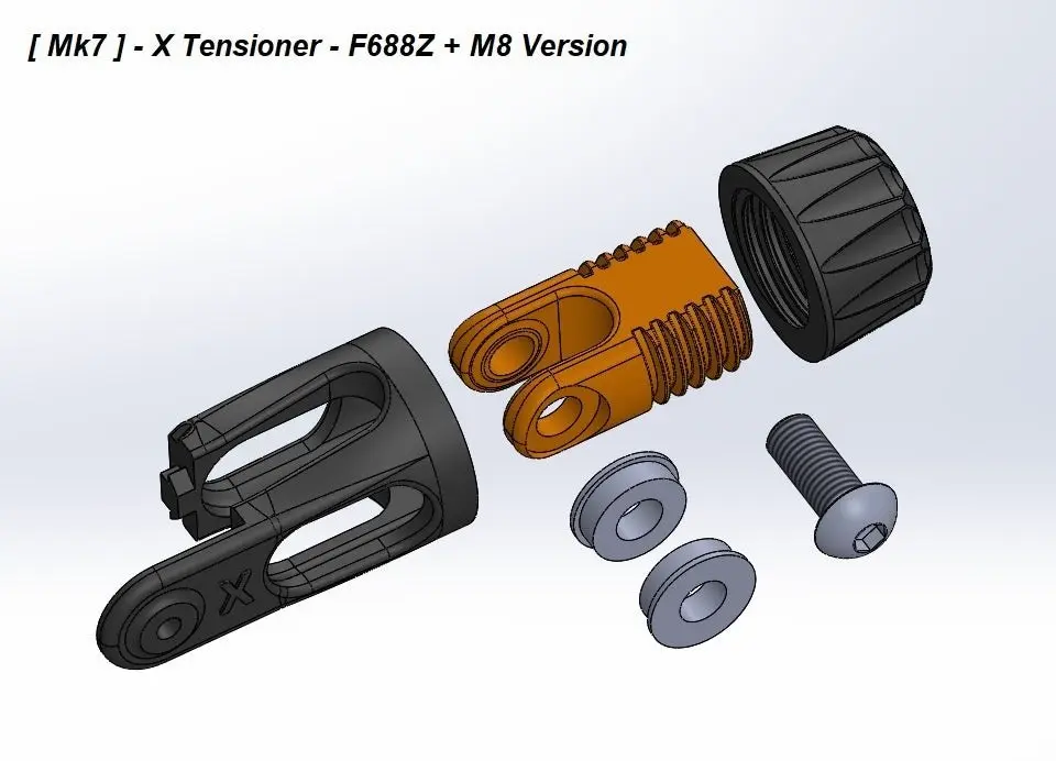 Cr10 x Belt tensioner uses existing parts￼