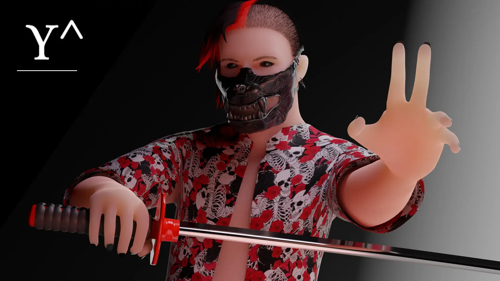 Wolf Mask / Ku-Ronin Mask, Ronin, Japanese Mask 🐺