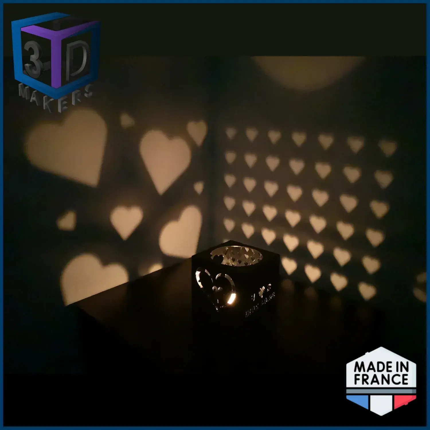 Valentine's Day Candle Lantern – Romantic Shadows