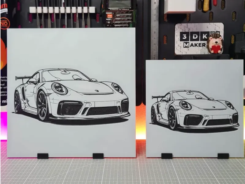 Porsche - Hueforge - 3 Colors