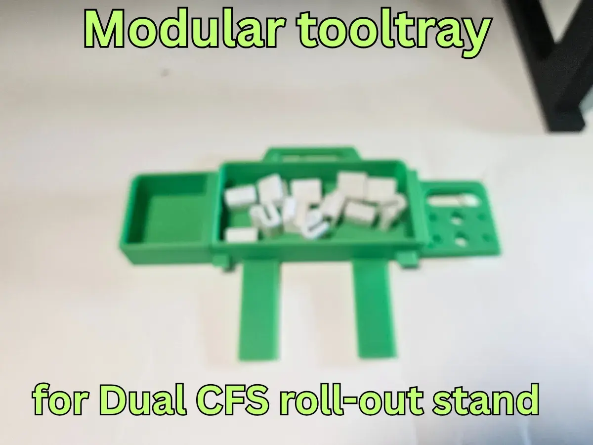 Modular tool tray for Dual CFS Stand