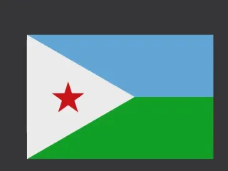 DJ - Djibouti decoration Flag