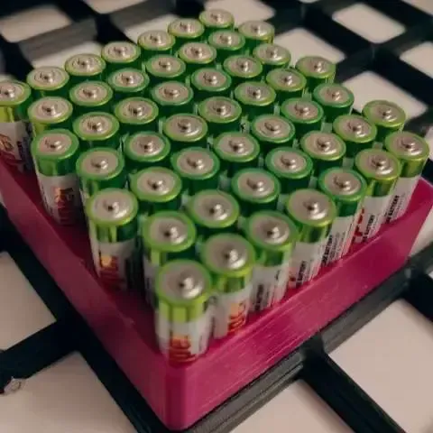 Gridfinity AAA Battery holder