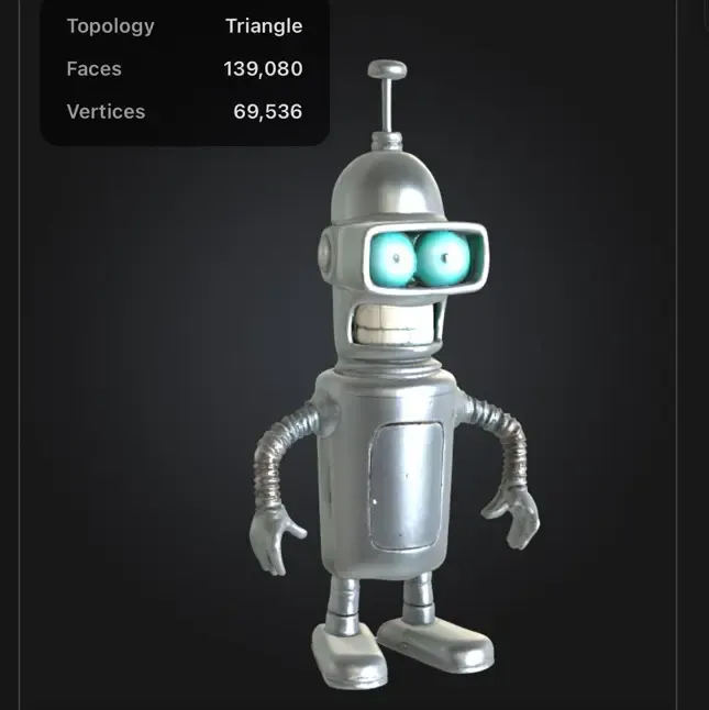 Squished flattened Bender B Rodriguez Futurama