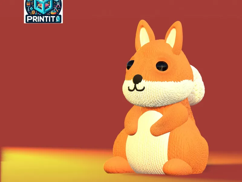 Knitted cute Squirrel