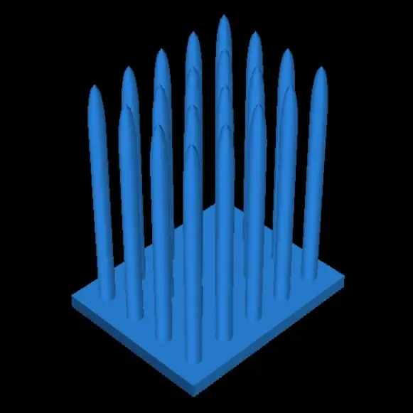 Bed of 20 dowels 3.2mm x 50mm 