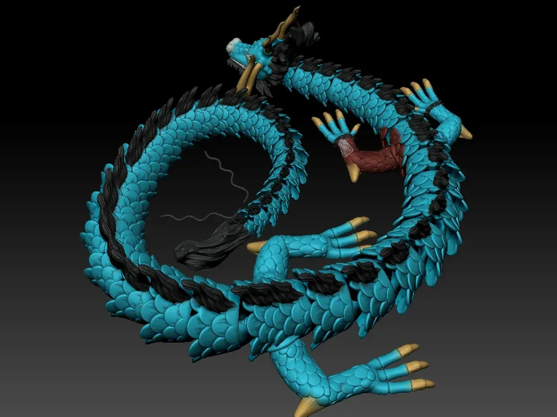 Kaido articulado - arte de fã de One Piece