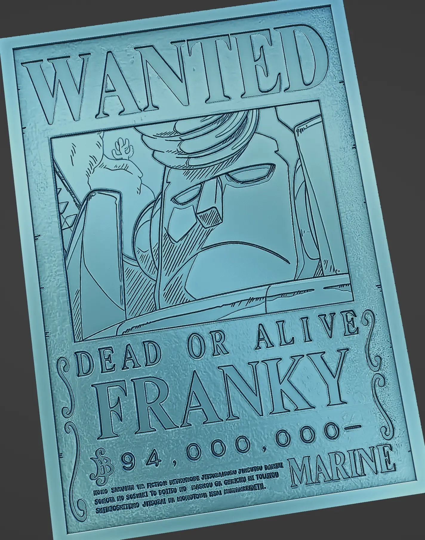 FRANKY WANTED POSTER - ONE PIECE