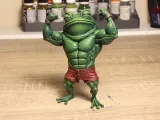 Lustiger muskulöser Frosch-1