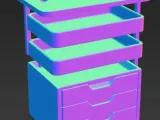 Modular Drawer Organizer STL. Multi Layer Storage Box. 3D Pr-0