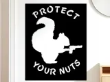 Squirrel Wall Art, Wall Decor, Home Decor-0