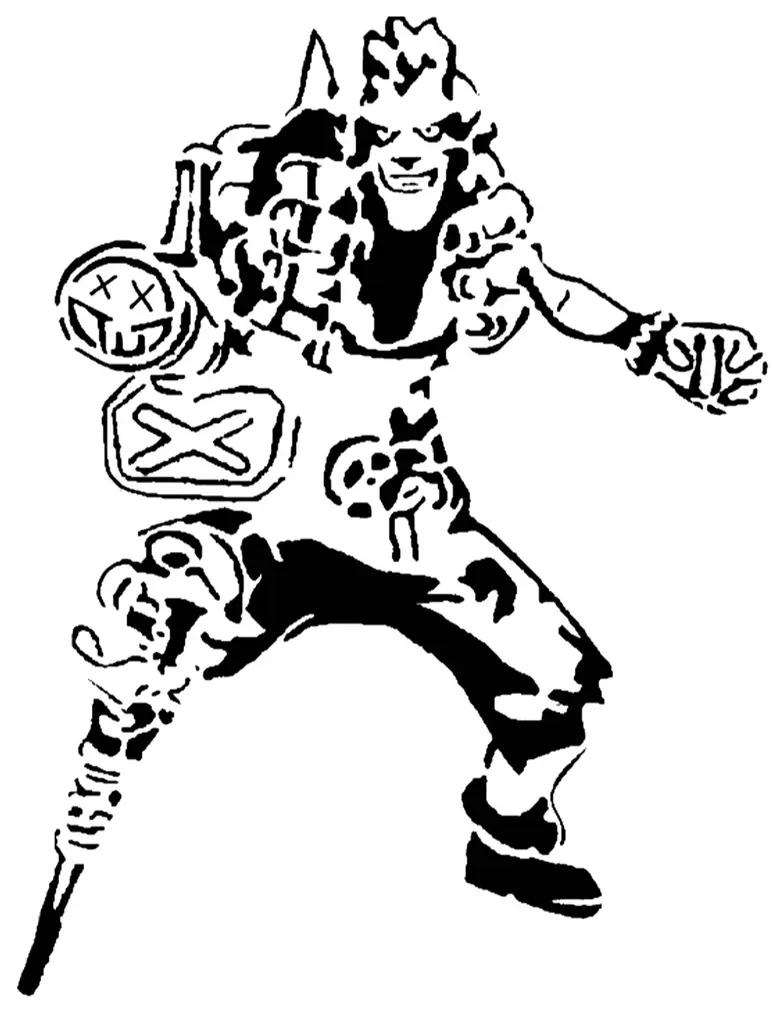 Junkrat Lettering Free Characters & Creatures STL Download - Junkrat stencilby SMT_M 🦊