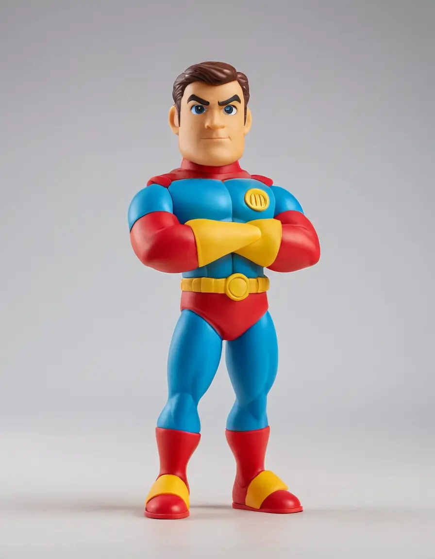 COMIC BOOK SUPERHERO MUSCULAR MODEL