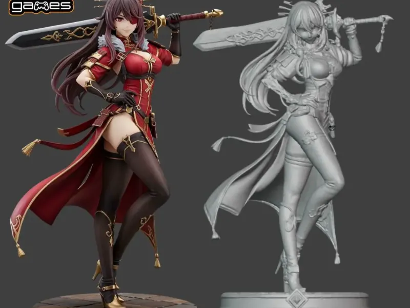 Beidou Genshin impact pose 1