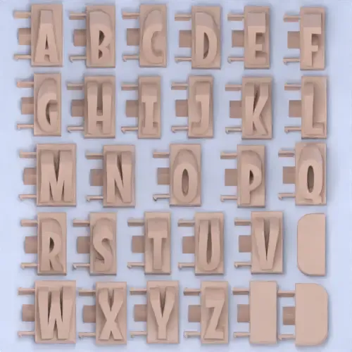 3D name from letters - Cartoon Font