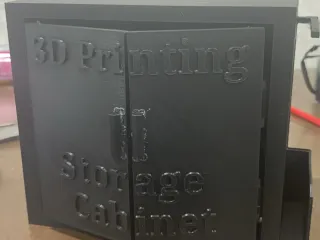 Storage cabinet for 3D printer Components 