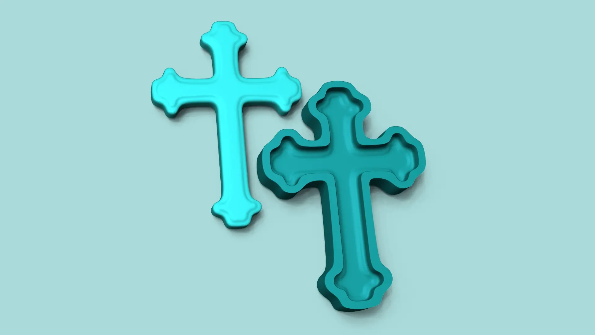 Holy Cross Mold - Silicon Maker - Template
