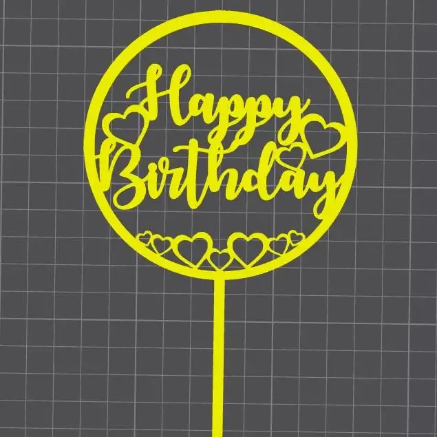 topper happy b. con circulo