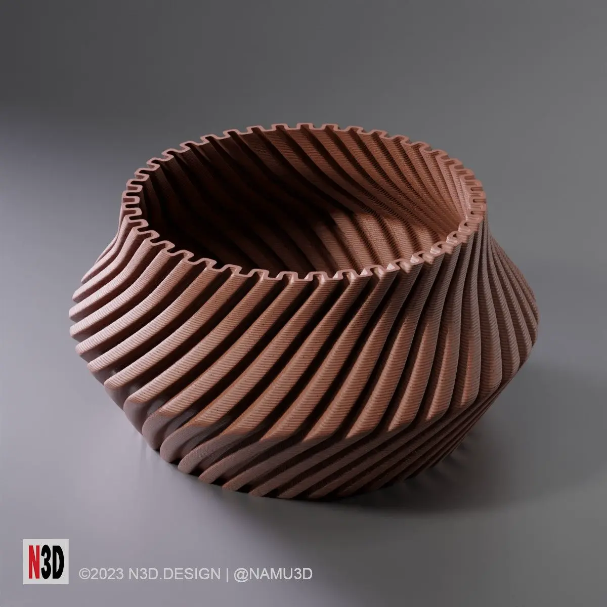 0064 B TWISTED POT
