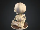 Skeleton with coffee cup-3