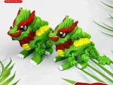 PRINT-IN-PLACE FLEXI CLOVER LEAF DRAGON ARTICULATED-0