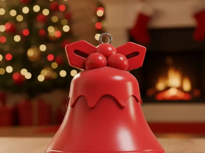 Christmas bell decoration