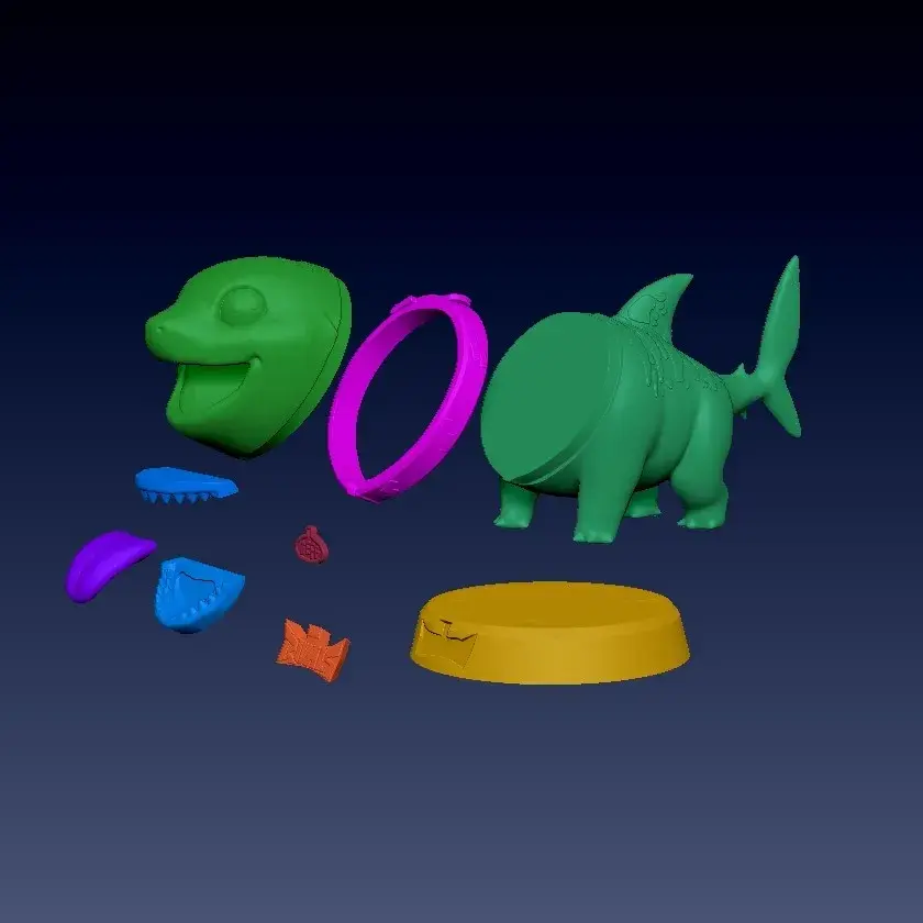 Jeff the Land Shark - Marvel Rivals - Multicolor 3D Printing