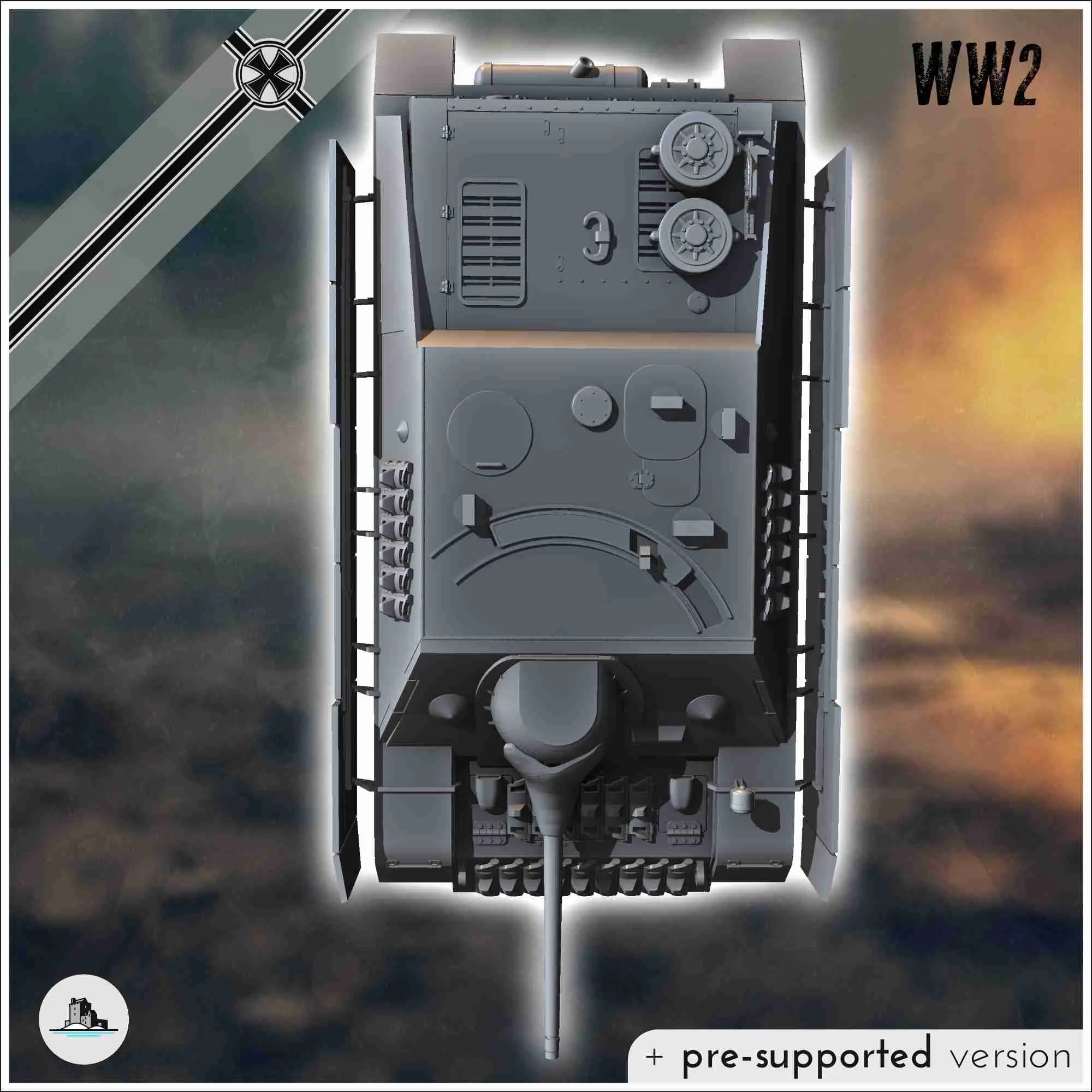 Jagdpanzer IV/70 (V) - miniatures tank ww2 flames war bolt a