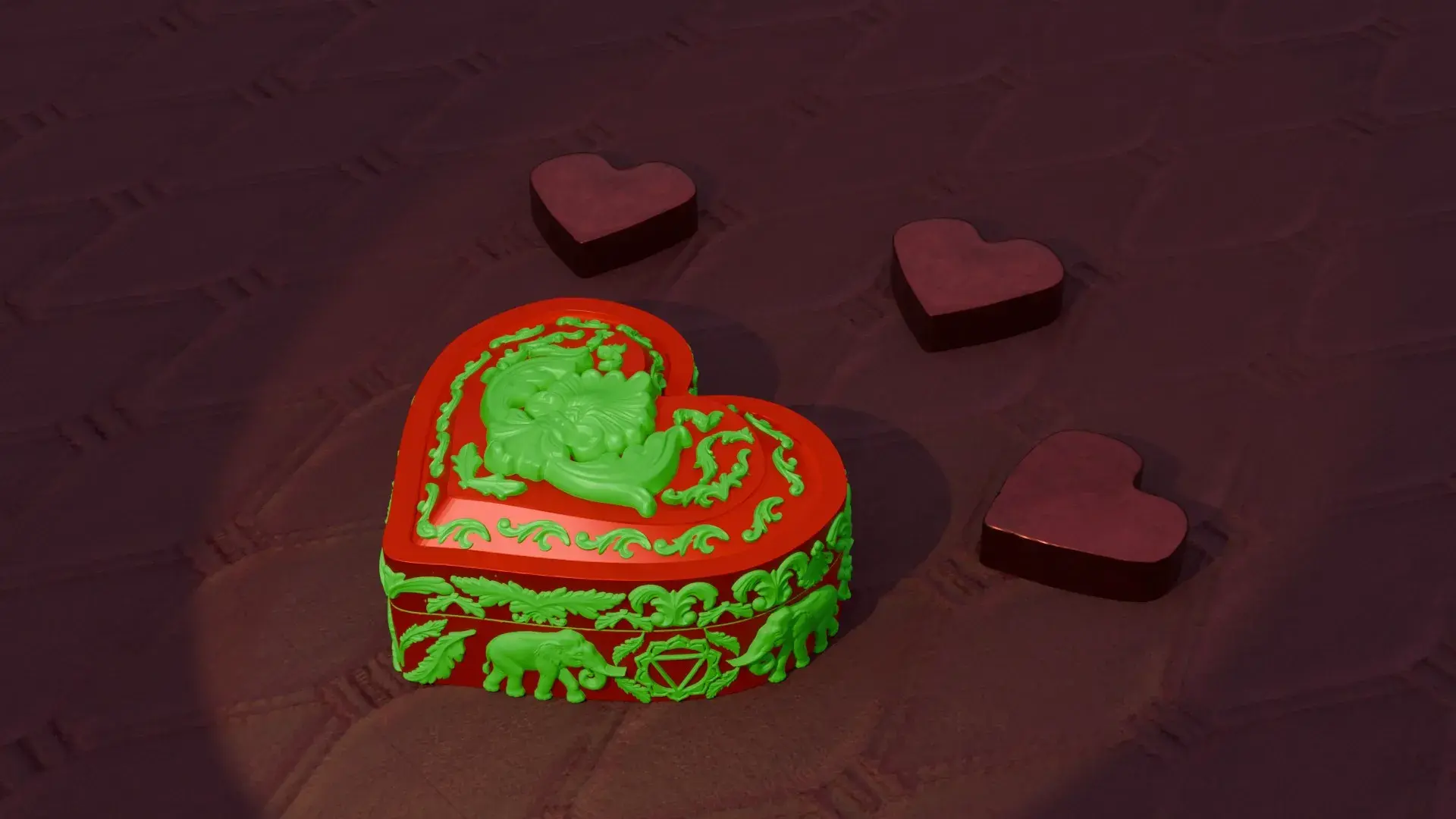 3D Printer Files | 3MF File | Valentines Heart Box | Creality Cloud
