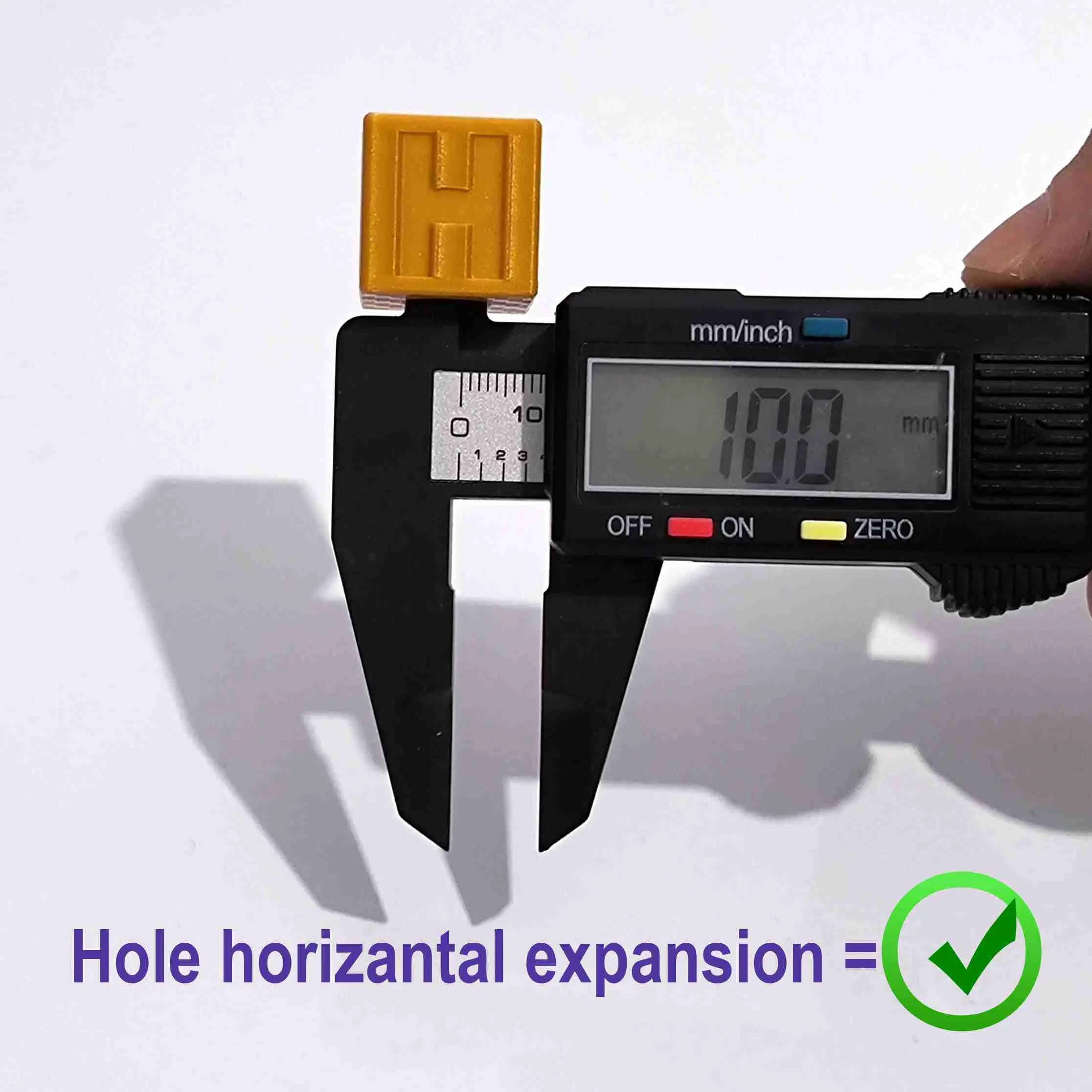 HORIZONTAL EXPANSION CALIBRATION CUBE