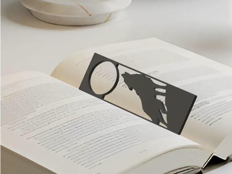 Wolf Bookmark, Creativity Bookmark, Gift Idea
