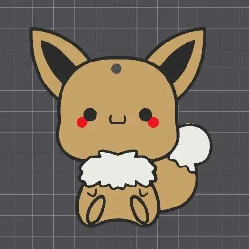 Llavero Pokémon Chibi Eve 2